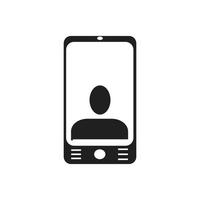 modèle de conception de vecteur de logo d'icône de téléphone portable