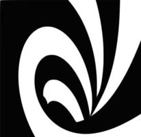 motif en spirale abstrait noir et blanc vecteur