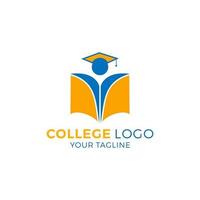 modèle vectoriel de logo de collège universitaire