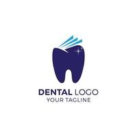 modèle vectoriel de conception de logo de dentiste dentaire