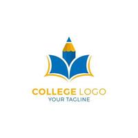 modèle vectoriel de logo de collège universitaire