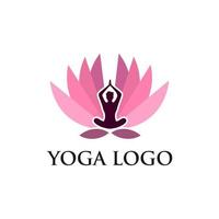 modèle de vecteur de conception de logo de yoga