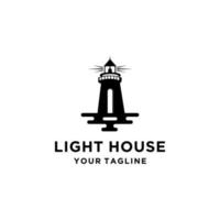 illustration vectorielle de phare logo design vecteur