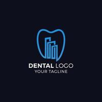 modèle vectoriel de conception de logo de dentiste dentaire