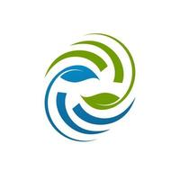 écologie verte eco friendly logo vecteur recycler signe concept graphique modèle