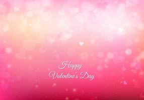 Gratuit Fond Vecteur Rose San Valentin avec des lumières et coeurs