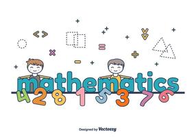 Mathématiques Parole Vector