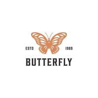 modèle de conception d'illustration vectorielle de logo animal papillon, modèle de logo d'insecte vecteur