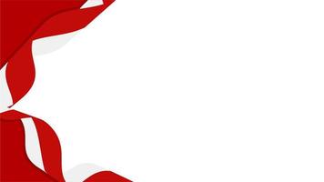 fond de modèle blanc rouge indonésie drapeau ruban illustration vectorielle vecteur