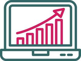 icône de vecteur de croissance d'entreprise