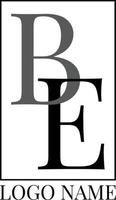 être alphabet initial logo design pro vecteur