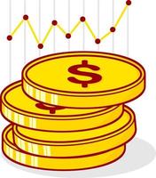 illustration vectorielle de trading usd vecteur