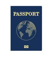 modèle de couverture de passeport international de vecteur