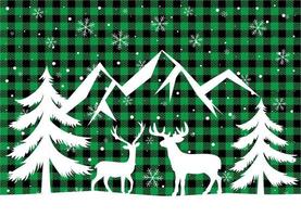 motif de noël et du nouvel an au plaid de buffle. fond festif pour la conception et l'impression esp10 vecteur