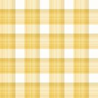 modèle sans couture dans les couleurs jaunes et blanches pour le plaid, le tissu, le textile, les vêtements, la nappe et d'autres choses. image vectorielle. vecteur