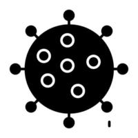 icône de conception de glyphe de covid-19 vecteur