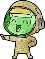 personnage d'astronaute de vecteur en style cartoon