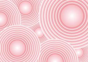 fond abstrait, superposition de cercle rose et illustration vectorielle pour votre conception graphique. vecteur