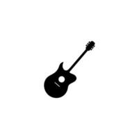 illustration vectorielle de guitare logo vecteur