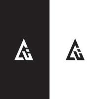 logo de lettres aj atau j, conception de monogramme vecteur
