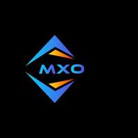 création de logo de technologie abstraite mxo sur fond noir. concept de logo de lettre initiales créatives mxo. vecteur