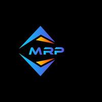 création de logo de technologie abstraite mrp sur fond noir. concept de logo de lettre initiales créatives mrp. vecteur