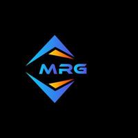 création de logo de technologie abstraite mrg sur fond noir. concept de logo de lettre initiales créatives mrg. vecteur