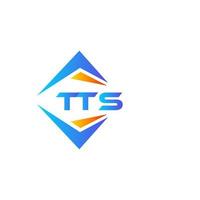 création de logo de technologie abstraite tts sur fond blanc. concept de logo de lettre initiales créatives tts. vecteur