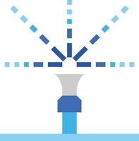 propagation de la ferme d'eau d'arrosage - icône plate vecteur