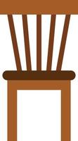 chaise s'asseoir siège meubles maison - icône plate vecteur