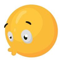 emoji soufflant style 3d vecteur