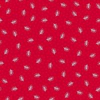 doodle d'hiver blanc sur motif de vacances rouge vecteur