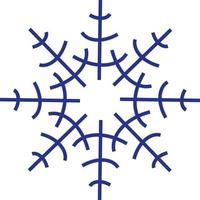 flocons de neige bleus sur le fond blanc. illustration vectorielle. vecteur