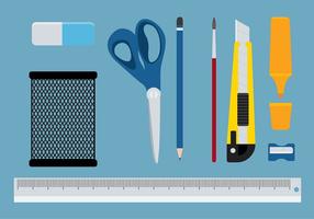 Fournitures de bureau Pen Holder Set Vector