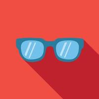 icône plate colorée de lunettes de soleil vecteur