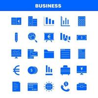 ensemble d'icônes de glyphe solide d'entreprise pour l'infographie le kit uxui mobile et la conception d'impression incluent l'argent en nuage dollar pièce de monnaie engrenage argent idée ampoule collection infographie moderne logo et pictogramme v vecteur