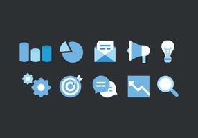 Vector Set of Icons marketing