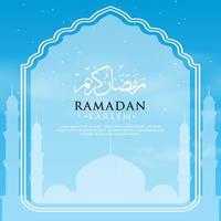 illustration vectorielle du saint mois islamique ramadan kareem vecteur