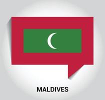 vecteur de conception du drapeau des maldives