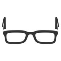lunettes icon noir et blanc vecteur