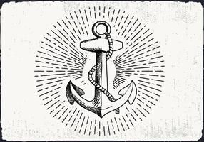 Free Hand Drawn Background Anchor vecteur