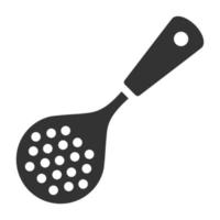 spatule icône noir et blanc vecteur