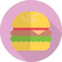 illustration vectorielle de hamburger sur fond.symboles de qualité premium.icônes vectorielles pour le concept et la conception graphique. vecteur