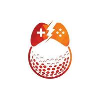 modèle de conception de logo de jeu de golf. élément de conception de logo icône jeu de golf vecteur
