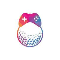 modèle de conception de logo de jeu de golf. élément de conception de logo icône jeu de golf vecteur