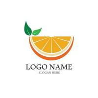 icône de vecteur de conception de logo orange