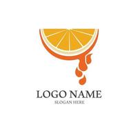 icône de vecteur de conception de logo orange