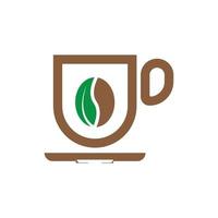 modèle de logo de tasse à café vecteur