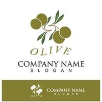 création de logo d'huile d'olive extra vierge vecteur