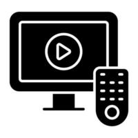 icône de conception créative de vidéo en ligne vecteur